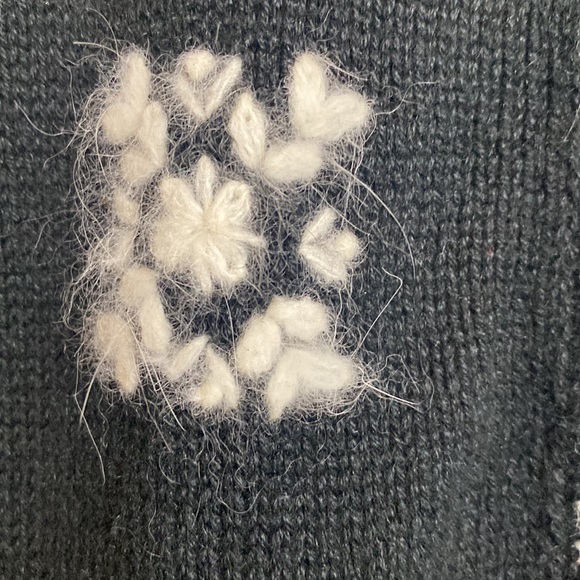 Christmas Snowman Colorblock Fuzzy Snowflake Sweater - Picture 10 of 14